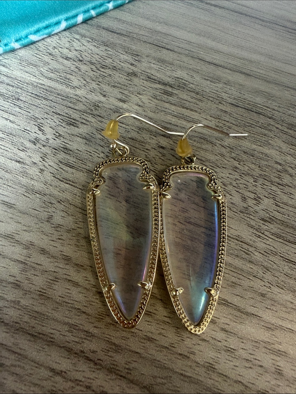Kendra Scott Iridescent Gold-Trim Danielle Drop Earrings